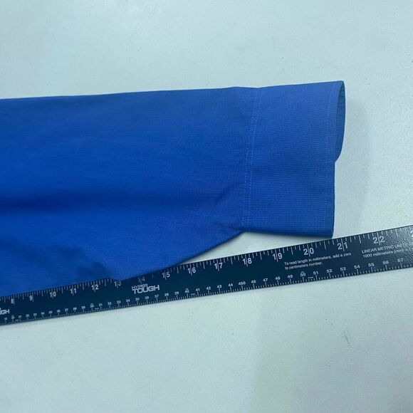 GEOFFREY BEENE Men’s Shirt Size 17.5/34-35 Blue‎ Long Sleeved Wrinkle Free - Picture 8 of 9